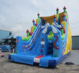 T8-1418 Deslizamiento inflable del océano