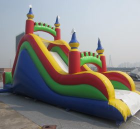 T8-216 Deslizamiento inflable del castillo de color tobogán