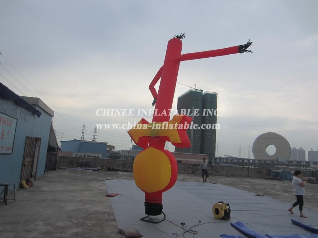 D2-46 Air Dancer Inflatable Red Tube Man For Advertising