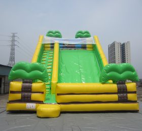 T8-637 Escalera inflable Tema de la jungla tobogán gigante