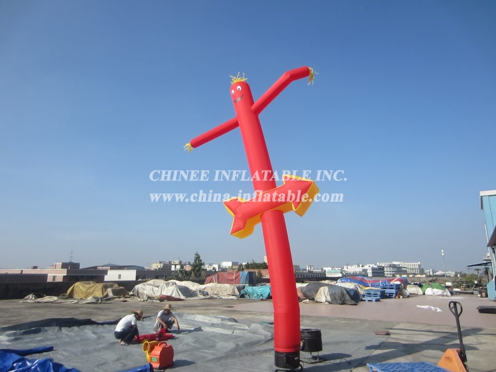 D2-36 Air Dancer Inflatable Red Tube Man For Advertising