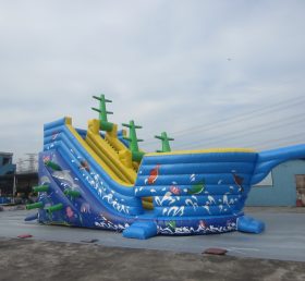 T2-1468 Trampolín inflable del mundo submarino