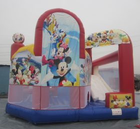 T2-563 Disneyland Mickey & Minnie Castillo de tobogán inflable