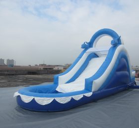 T8-1054 Deslizador inflable azul