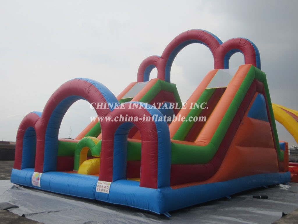 T8-1065 Popular Design Colorful Giant Inflatable Slide