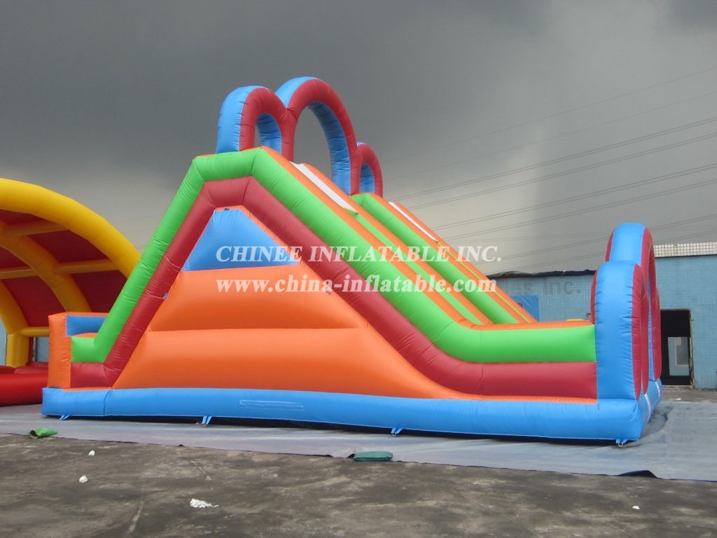 T8-1065 Popular Design Colorful Giant Inflatable Slide