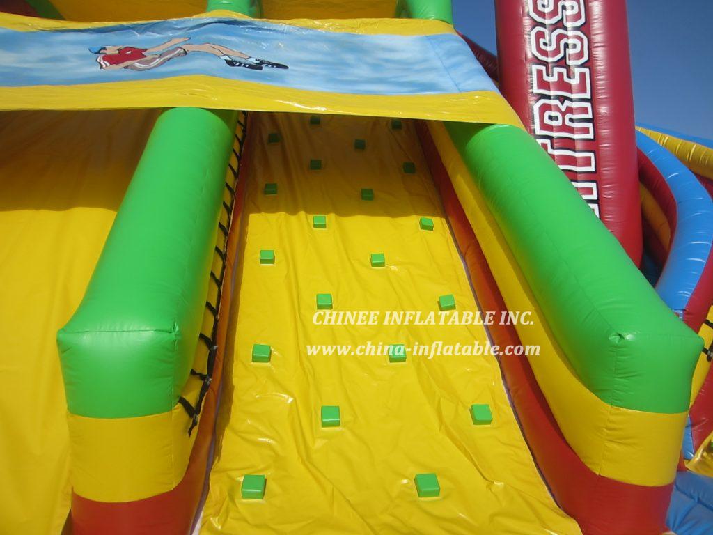 T8-985 Giant Inflatable Slide Rocket Space Slide For Kids Adults