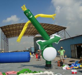 D2-52 Anunciantes inflables de tubos verdes de bailarines aéreos
