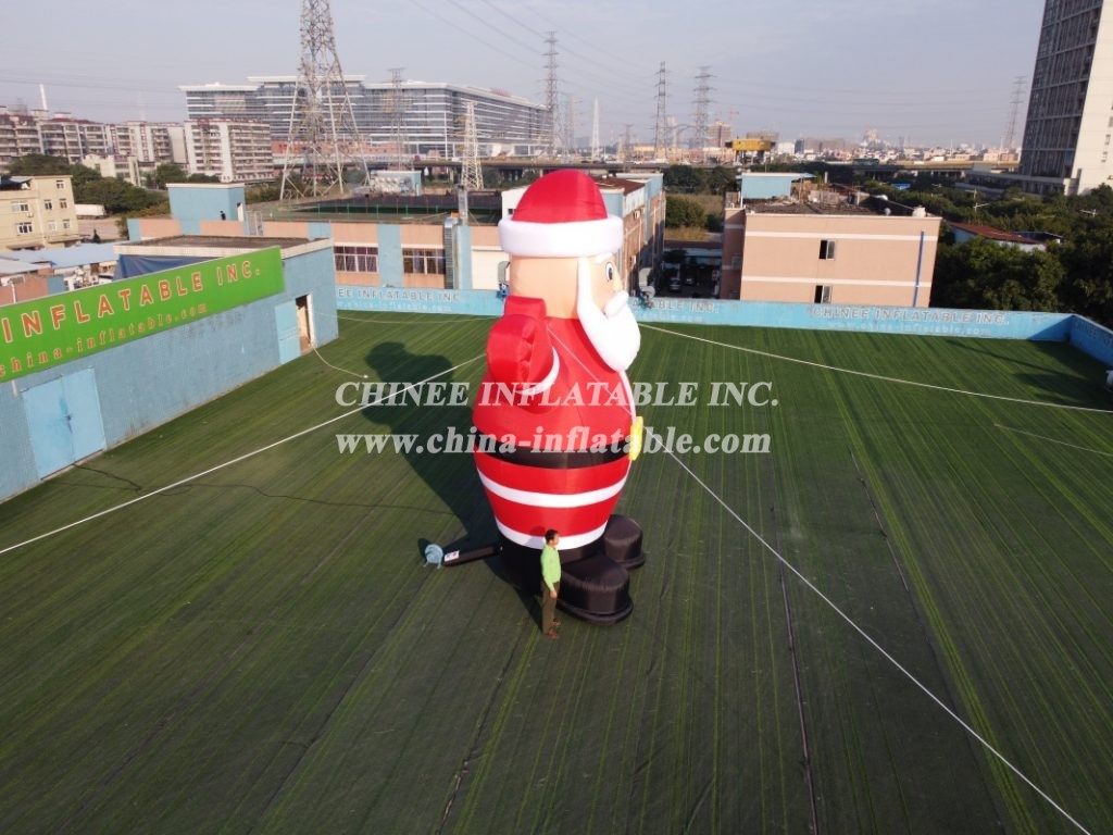 C1-127 Outdoor 6M Height Inflatable Santa For Chrismas Decoration