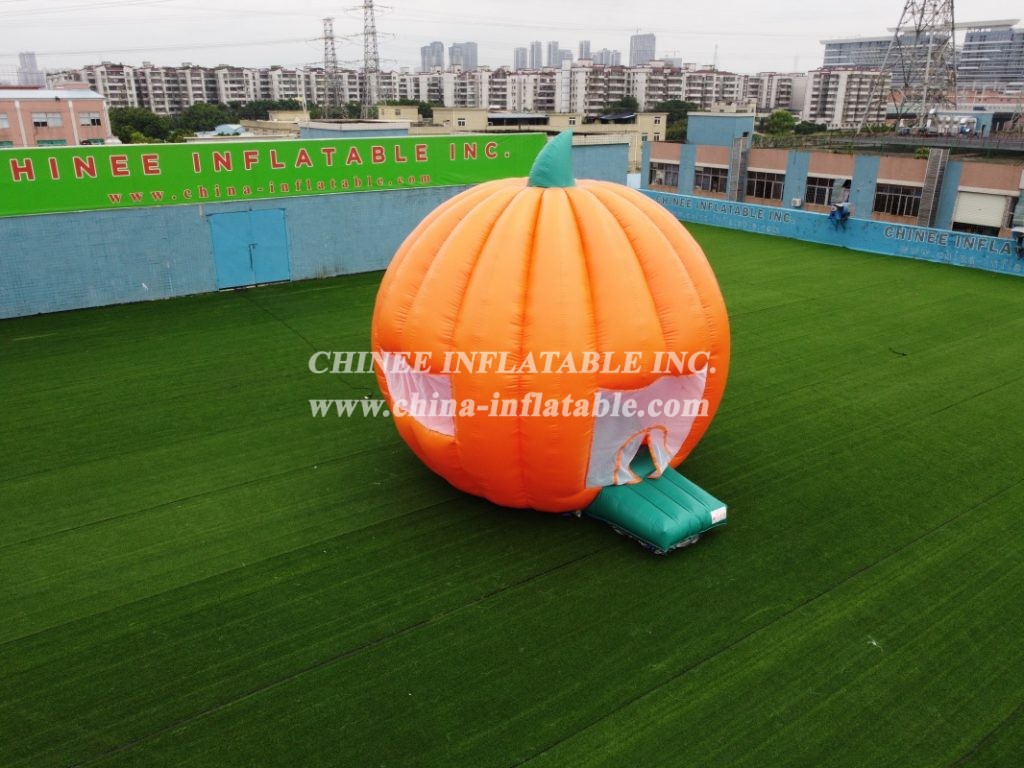 T4-34 Funny Giant Inflatable Pumpkin Bouncer /Halloween Inflatable Jumping Castle With Blower For Kids