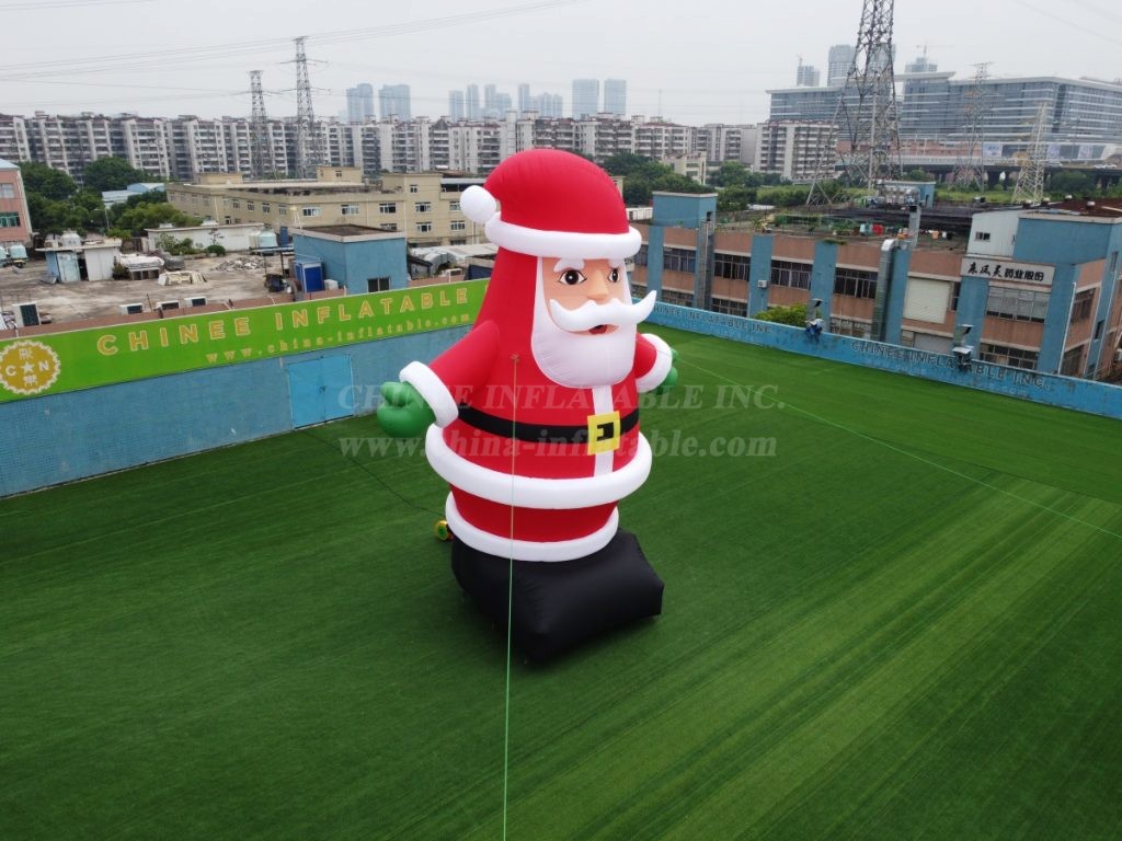 C1-116 8M Height Outdoor Giant Inflatable Christmas Santa Claus Decoration