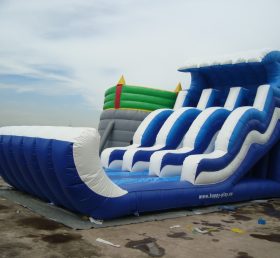 T8-1051 Deslizamiento inflable de las olas