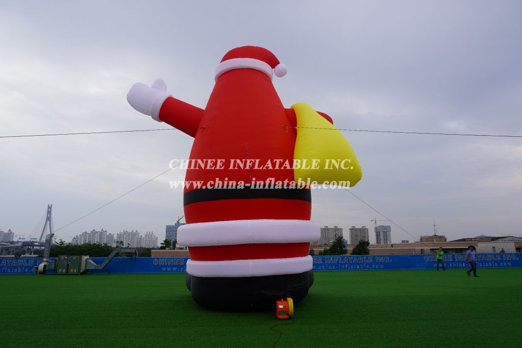 C1-130 Inflatable Christmas Santa Claus Decorations 8M Height