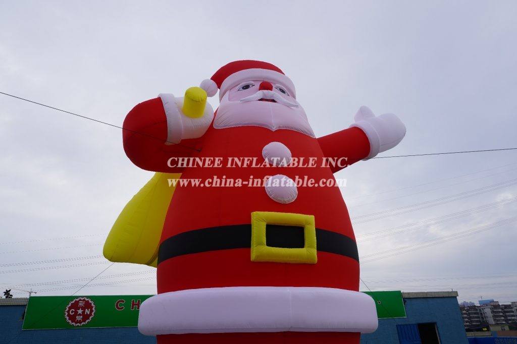 C1-130 Inflatable Christmas Santa Claus Decorations 8M Height