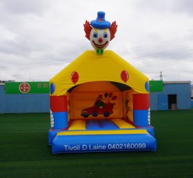 T2-2835 Casa de salto de tema de payaso de trampolín inflable