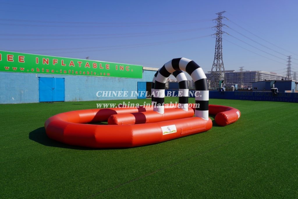 T11-636 Inflatable Racing Track Inflatable Go Kart Race Track