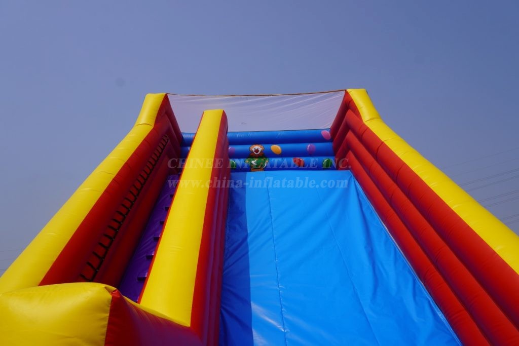 T8-486 Clown Inflatable Dry Slide