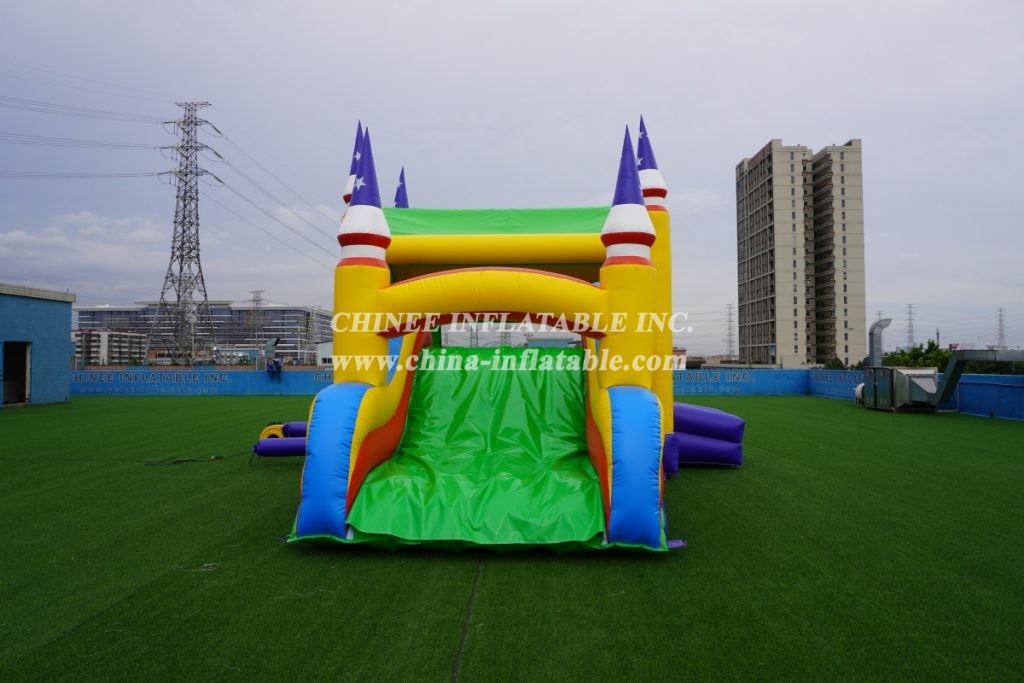 T5-181 Two-In-One Bouncing With Slide Commercial Castle Jumper