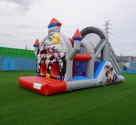 T7-329 Clase de barrera inflable Deslizamiento de castillo de Halloween