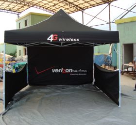 F1-22 Tienda de techo negro plegable comercial