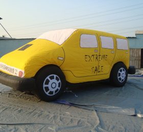 S4-193 Anuncios de autos amarillos inflados