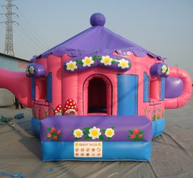 T2-2422 Trampolín inflable rosa