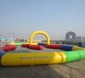 T11-720 Juego deportivo de desafío de pista inflable