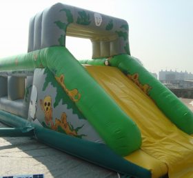 T2-1033 Trampolín inflable con tema de jungla