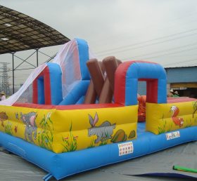 T2-194 Trampolín inflable con tema de jungla