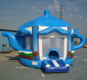 T2-1438 Trampolín inflable azul