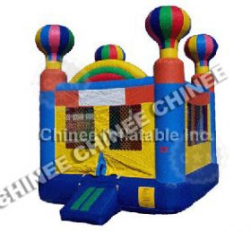 T5-176 Casas de trampolín con globo de color