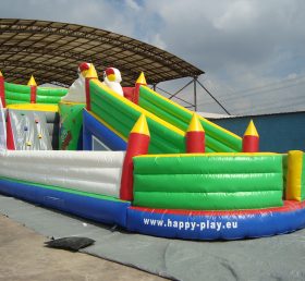 T7-419 Curso de barrera inflable del castillo