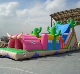 T7-291 Pista de barrera inflable gigante