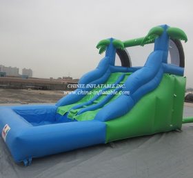 T8-1149 Deslizador inflable de la jungla con piscina