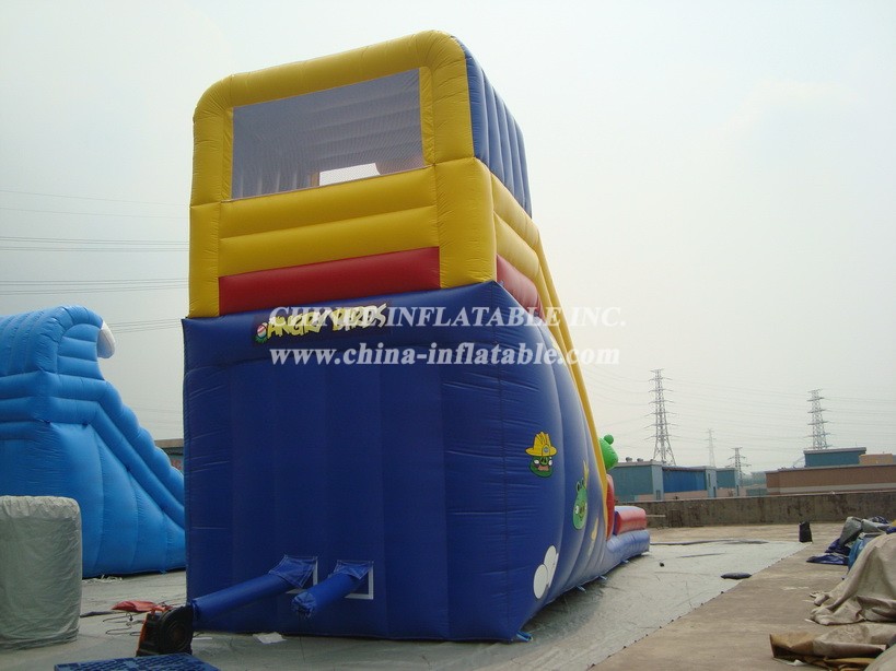 T8-947 Angry Birds Inflatable Slide For Kids Adults