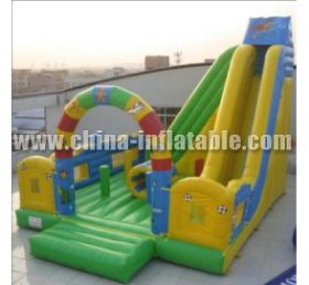 T8-1233 Deslizador inflable de dibujos animados