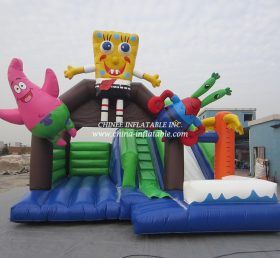 T8-1325 Deslizador inflable Bob Esponja