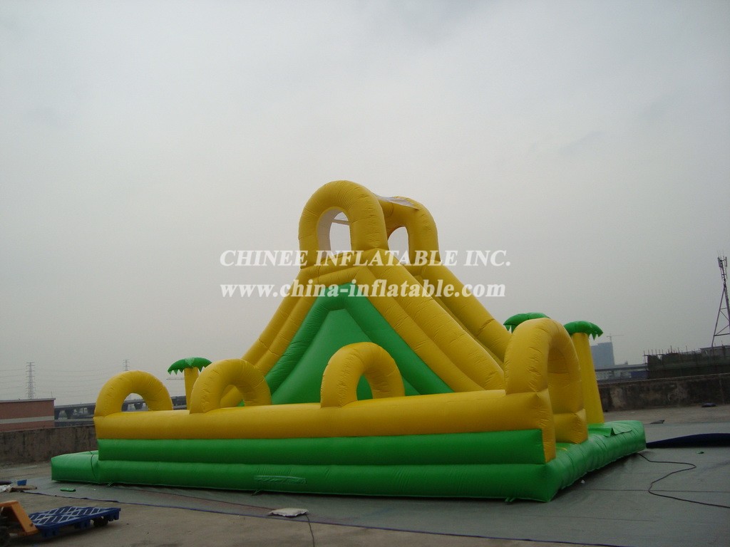 T8-243 Giant Jungle Theme Inflatble Slide