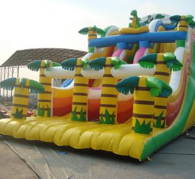 T8-244 Deslizador inflable gigante de diapositiva de dinosaurio