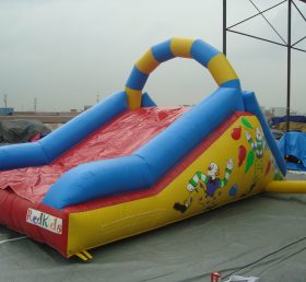 T8-662 Deslizamiento seco inflable payaso feliz al aire libre