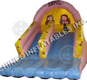 T8-797 Deslizador inflable para niños de niña rosa