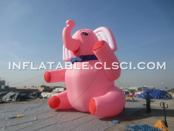 Cartoon1-167 Pink Elephant Inflatable Cartoons