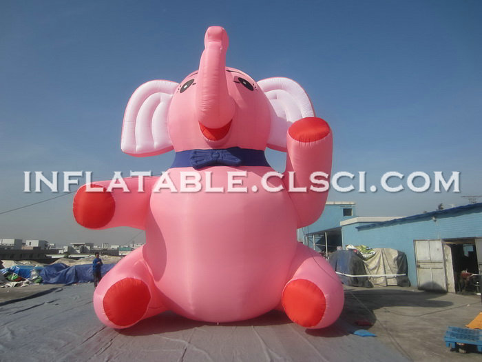 Cartoon1-167 Pink Elephant Inflatable Cartoons