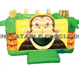 T2-1026 Trampolín inflable con tema de jungla