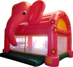 T2-1103 Trampolín inflable de elefante rojo