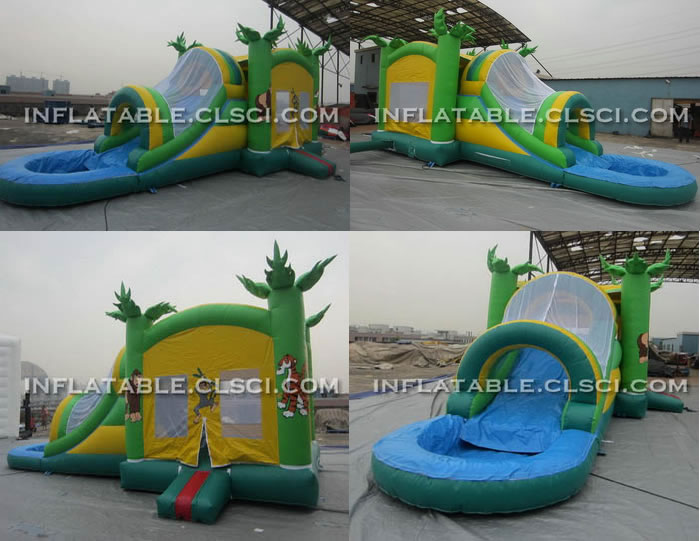 T2-1695 Jungle Theme Inflatable Jumpers