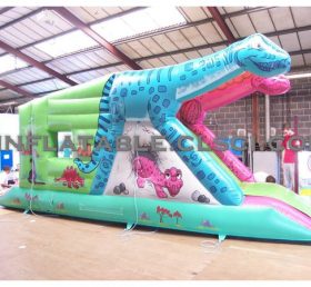 T2-1989 Trampolín inflable de dinosaurio