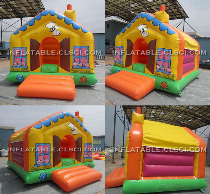 T2-2031 Farm House Inflatable Jumpers
