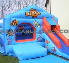 T2-2157 Trampolín inflable del mundo submarino