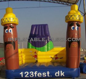 T2-2425 Trampolín inflable de dibujos animados